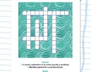 Spelling crossword: the suffix -ary
