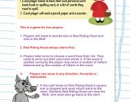 Spelling game: Little Red Riding Hood