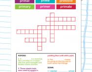 Spelling patterns: the prefix prim-