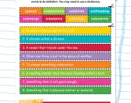Spelling patterns: the prefix sub-