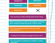 Spelling patterns: the prefix tele- worksheet