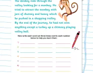 Spelling patterns: words ending -ey worksheet