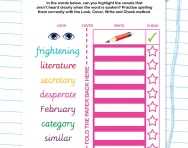 Spelling unstressed vowel words worksheet