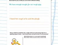 Spelling patterns: words ending in -ough