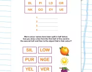 Split words: colours