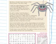 Spot incorrect capital letters wordsearch
