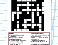 St Andrews Day crossword puzzle
