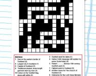 St Andrews Day crossword puzzle