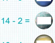 Subtracting a one-digit number from a two-digit number under 20 tutorial