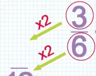Subtracting fractions with different denominators tutorial