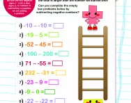 Subtracting negative numbers worksheet