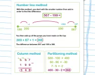 Subtracting three-digit numbers worksheet