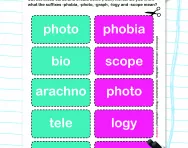 Suffixes worksheet