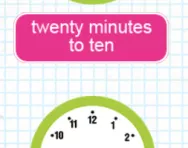 Telling the time on an analogue clock tutorial