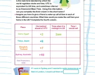 Telling the time worldwide worksheet