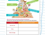 The effects of a healthy diet worksheet