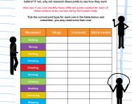 The human body: joints worksheet