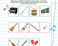 The science of making music worksheet