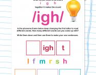 The trigraph ‘igh’ worksheet