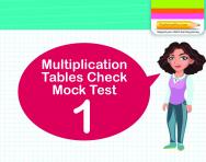 Multiplication Tables Practice Check 1