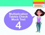 Multiplication Tables Practice Check 4