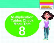 Multiplication Tables Practice Check 8