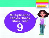 Multiplication Tables Practice Check 9