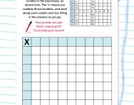 Times tables speed grid activity
