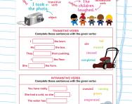 Transitive and intransitive verbs worksheet