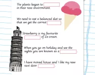 Tricky spellings: words containing 'our' worksheet