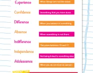 Tricky spelling words containing 'ence' worksheet