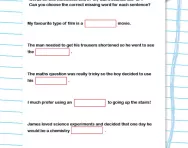 Tricky spellings: words ending in or worksheet