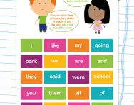 Tricky word sentences