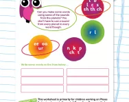 Two-letter vowel sounds: /ee/ /oo/ /ur/ worksheet