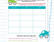 Using a tally chart to investigate worksheet