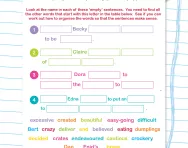 Using alliteration worksheet