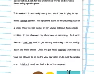 Using apostrophes worksheet