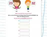 Using BODMAS to solve calculations worksheet