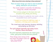 Using colons to introduce a list football worksheet