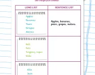 Using commas in a list worksheet