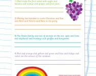 Using commas to separate items in lists worksheet