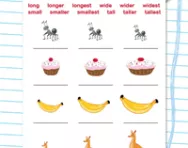 Using comparative vocabulary