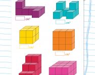 Using cubes to calculate volume worksheet