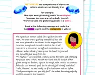 Using figurative language: similes and metaphors worksheet
