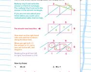 Using lattice multiplication worksheet