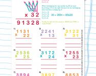 Using the long multiplication method worksheet