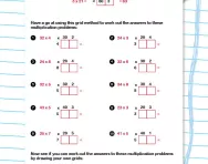 Using the multiplication grid method worksheet