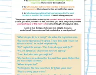 Using the present perfect worksheet
