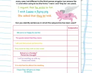 Using the subjunctive worksheet