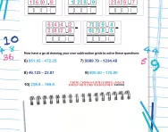 Using the subtraction column method